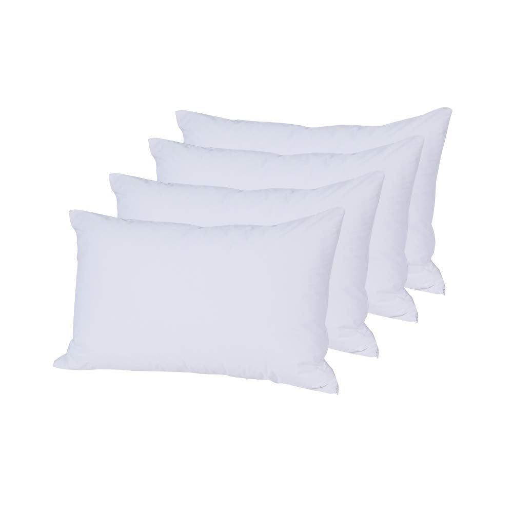 Bedecor Standard Pillow Protector With Zipper 4 Pack,Waterproof Pillow Covers Encasement Smooth Dust Proof With Breathable Holes
